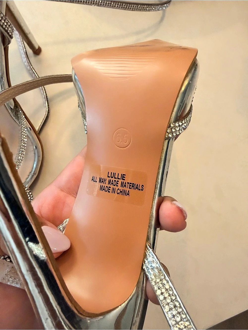 LULUs Rhinestone Bow Pointed-Toe Heels - Picture 7 of 7